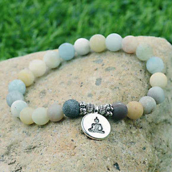 OM SYMBOL CHARM BRACELET YOGA MEDITATION SPIRITUAL - Picture 4 of 5